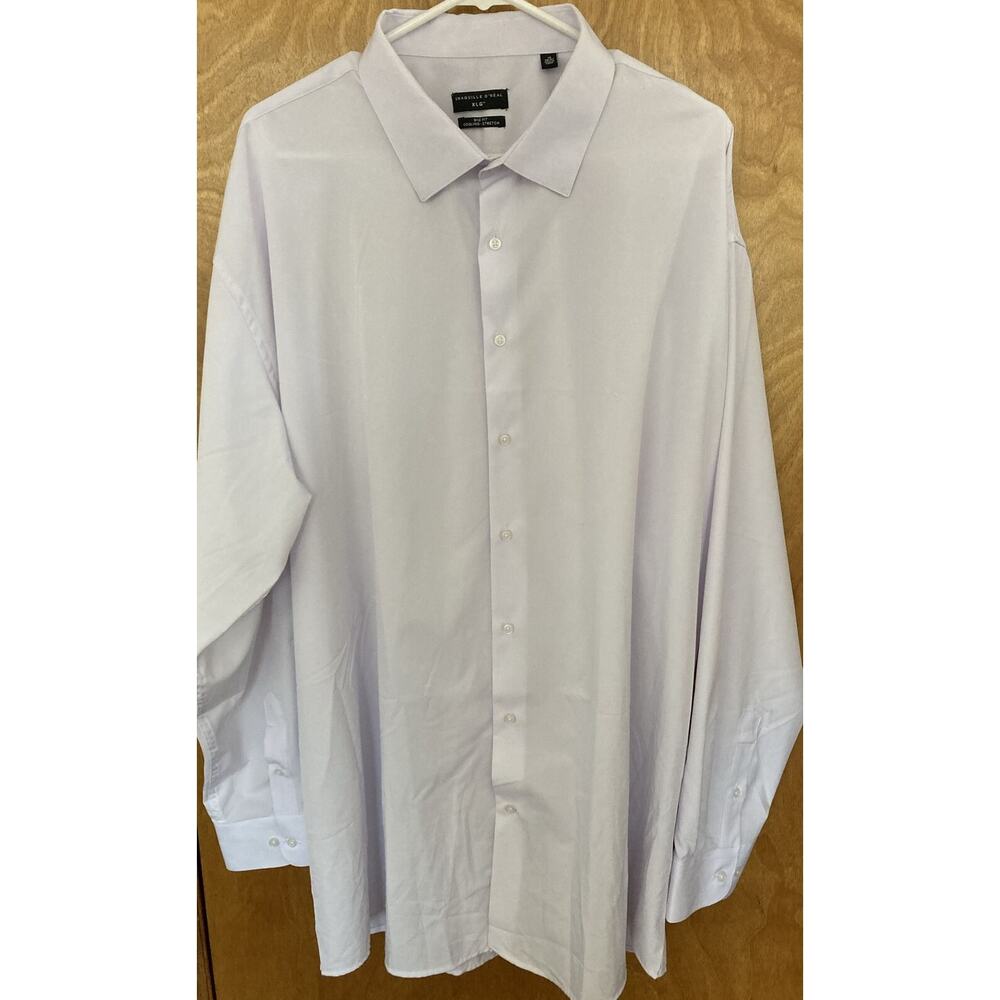 Shaquille O’Neal men’s XL big fit Cooling Stretch, white dress shirt. 19 Neck,